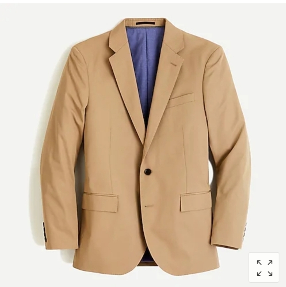 Ludlow Slim-fit jacket Italian cotton chino A0498